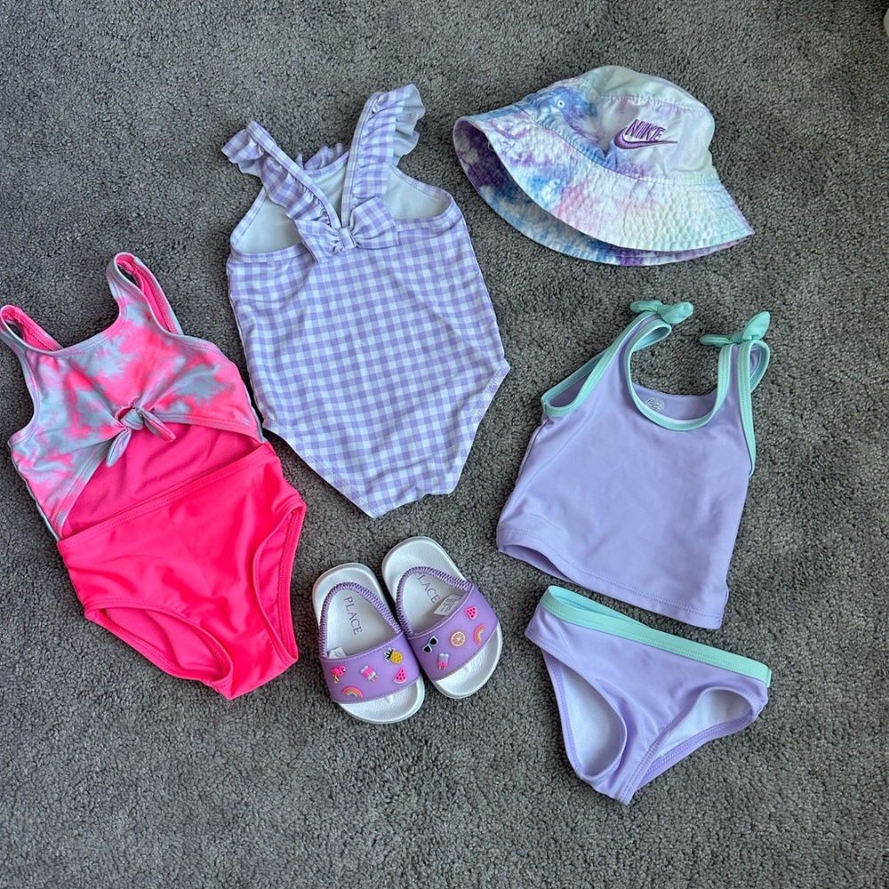 Nike Kids Swimwear Set in Pink and Purple